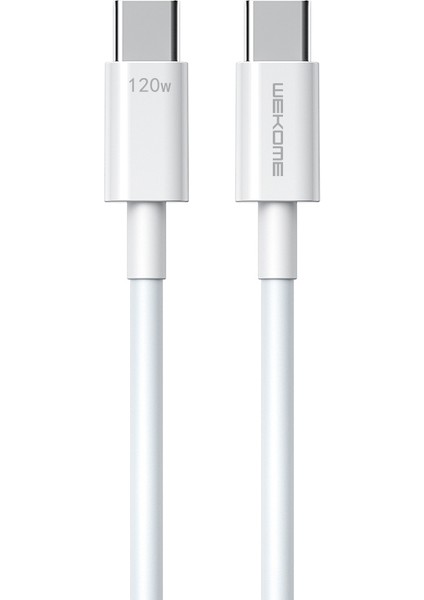 iPhone 15 Serisi C-C WDC-175 için Serisi 1,2m 120W Süper Hızlı Şarj Kablosu Type-C-Type-C 480MBPS Veri Kablosu (Yurt Dışından)