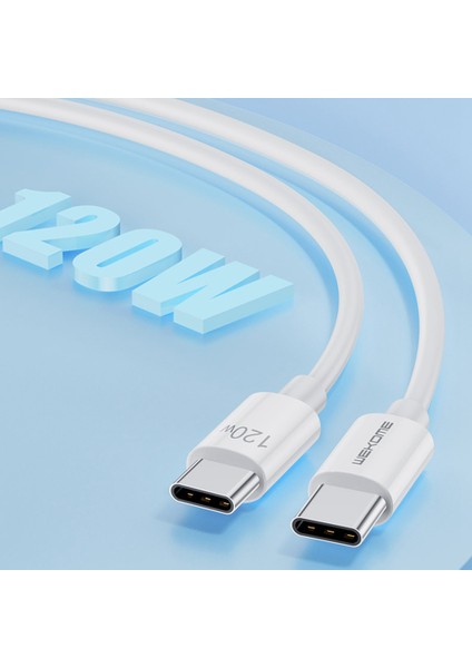 iPhone 15 Serisi C-C WDC-175 için Serisi 1,2m 120W Süper Hızlı Şarj Kablosu Type-C-Type-C 480MBPS Veri Kablosu (Yurt Dışından)
