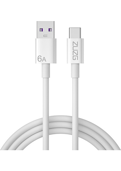 Type-C 200W Hızlı Şarj Kablosu Usb-A-Usb-C Kablosu Usb-C 6A Hızlı Şarj Kablosu, 1m (Yurt Dışından)