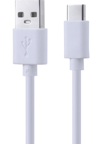 iPhone 15 Serisi için 30CM Tip-C Örgülü Tpe Tel Cep Telefonu Bakır Çekirdekli Şarj Kablosu (Veri Aktarımını Desteklemiyor)-Beyaz (Yurt Dışından)