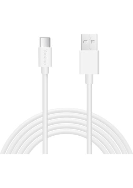 iPhone 15 Serisi Için 2 M 2.4A Hızlı Şarj Yüksek Lu Tpe Yuvarlak Tel Usb-A-Tip-C Veri Kablosu (Yurt Dışından)
