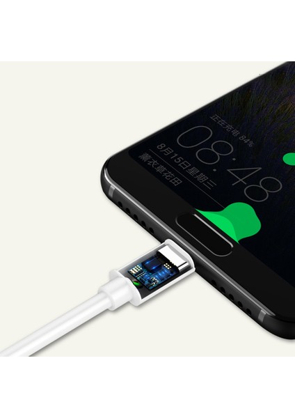 iPhone 15 Serisi Için 2 M 2.4A Hızlı Şarj Yüksek Lu Tpe Yuvarlak Tel Usb-A-Tip-C Veri Kablosu (Yurt Dışından)
