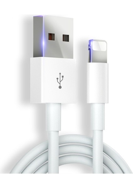 iPhone için 2m Lightning 8pin USB Veri Kablosu Şarj Kablosu Kablosu (Yurt Dışından)