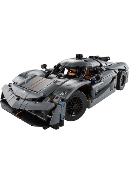 LEGO® Technic Koenigsegg Jesko Absolut Gri Hiper Araba 42173 - Çocuklar Için Oyuncak Yapım Seti (801 Parça)