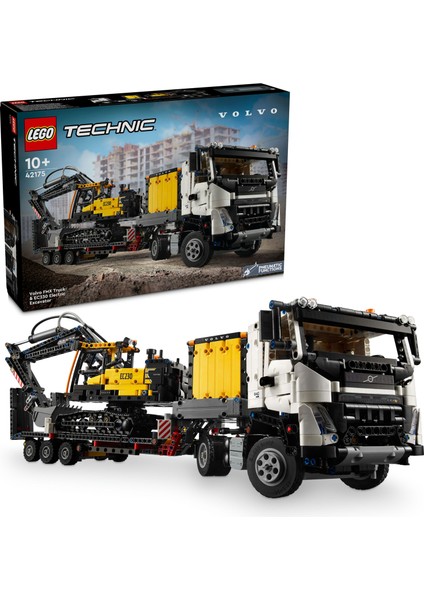 Technic Volvo Fmx Kamyon ve EC230 Elektrikli Ekskavatör 42175 -10 Yaş ve Üzeri Çocuklar Için Yaratıcı Oyuncak Yapım Seti (2274 Parça)