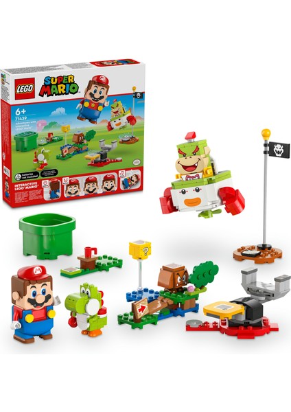 ® Super Mario İnteraktif LEGO® Mario™ ile Maceralar 71439 - 6 Yaş ve Üzeri Çocuklar İçin Yoshi İçeren Oyuncak Araç Yapım Seti (218 Parça)