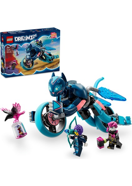 Dreamzzz™ Zoey'nin Kedi Motosikleti 71479 - 7 Yaş ve Üzeri Çocuklar Için 2 Minifigür Içeren Oyuncak Motosiklet Yapım Seti (226 Parça)