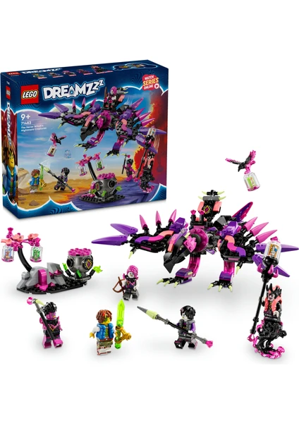 LEGO® DREAMZzz Never Cadısı'nın Kabus Yaratıkları 71483 - 9 Yaş ve Üzeri Çocuklar için Yaratıcı Oyuncak Yapım Seti (457 Parça)