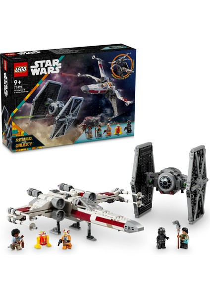 ® Star Wars™ TIE Fighter ve X-Wing Birleşimi 75393 - 9 Yaş & Üzeri Çocuklar için Yaratıcı Oyuncak Yapım Seti (1063 Parça)