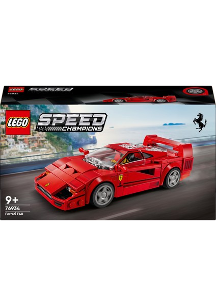 Speed Champions Ferrari F40 Süper Araba 76934 - 9 Yaş ve Üzeri Çocuklar Için Inşa Edilebilen Oyuncak Araç Modeli Yapım Seti (318 Parça)