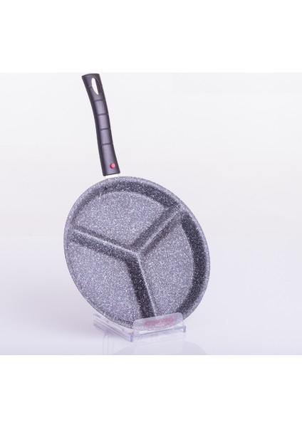 3 Gözlü Tava 24 Cm, Yumurta Omlet Krep 3 Bölmeli Non-Stick Tava fiyatları