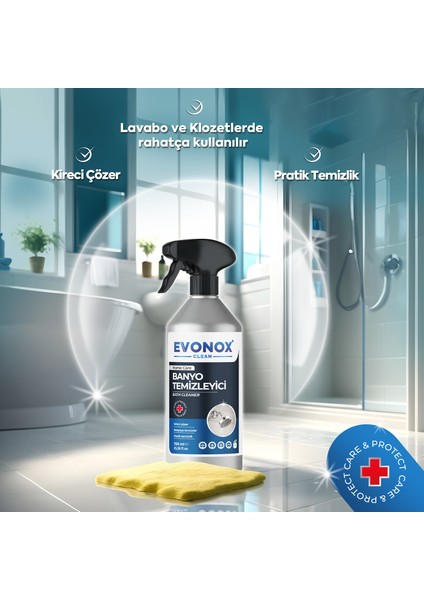 Clean Ultra Güçlü Banyo Temizleyici ve Kireç Çözücü Okyanus Kokulu Sprey 750 ml