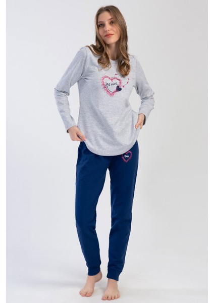 Kadın Uzun Kol Pijama Takım , 403029