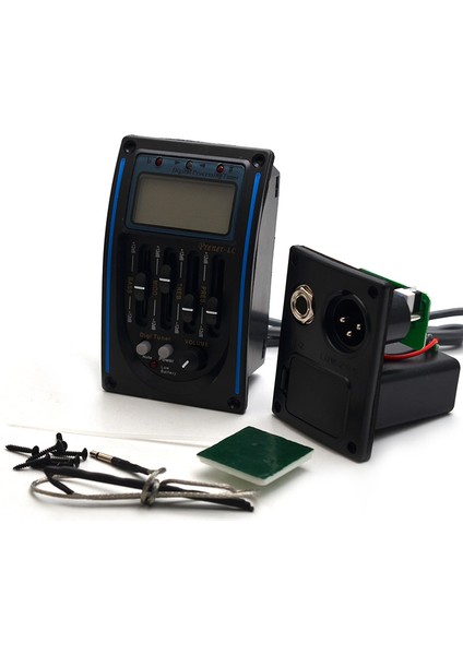 Lc-4 Tarzı Lc- Band Akustik Gitar Preamp Eq Ekolayzer Pikap Tuner Sistemi Mikrofonlu Akustik Gitar Için (Yurt Dışından)