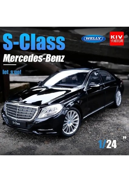 Mercedes S Class Diecast 1/24 Ölçek Büyük Boy Metal Orjinal Lisanslı Araba Kapılar Açılır