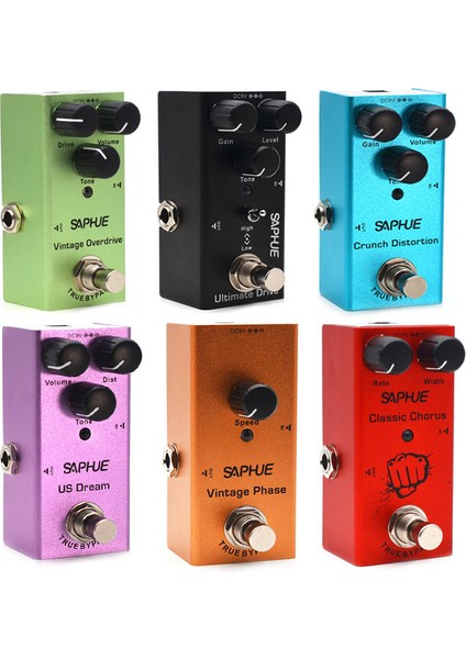 Analog Gecikme Stili Saphue Gitar Efekt Pedalı Tam Metal Kabuk ile Gerçek Kapalı Claorusvintage Fazdigital Gecikmeus Dreamdigital Gecikme (Yurt Dışından) modelleri