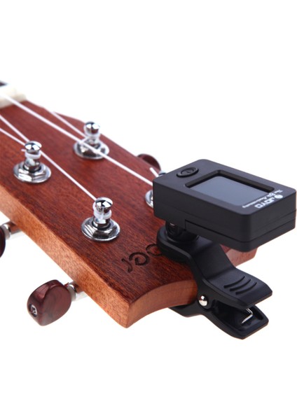 Dijital Klipsli Gitar Akort Cihazı Elektrikli Bas Keman Için Evrensel 360 Derece Dönebilen Hassas Dahili Bataryalı Tuner (Yurt Dışından) fırsatları