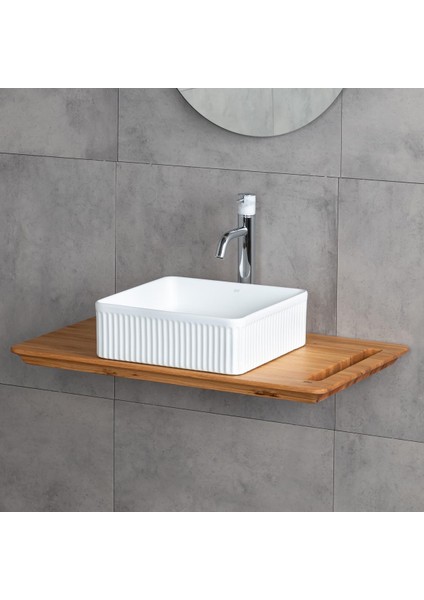 E-W1003MB Tezgah Üstü Lavabo Mat Beyaz modelleri