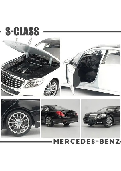 Mercedes S Class Diecast 1/24 Ölçek Büyük Boy Metal Orjinal Lisanslı Araba Kapılar Açılır