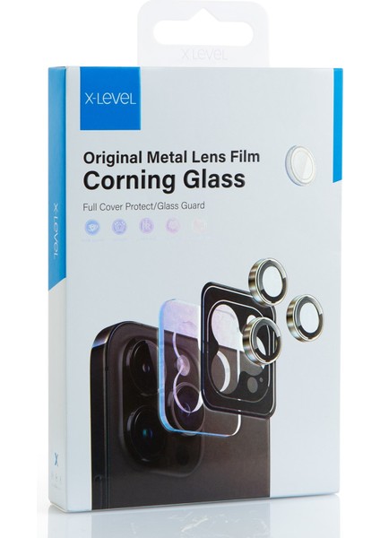 iPhone 14 Mavi Original Metal Corning Kamera Lens Koruyucu