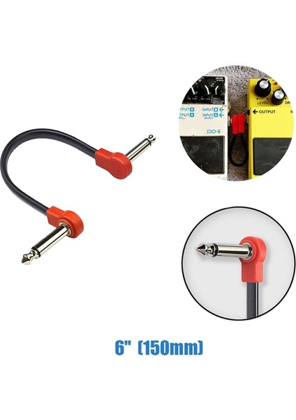 20CM Tarzı Gitar Pedal Kabloları 15CM Sağ Açılı Gitar Patch Kablosu Efekt Pedalları Için G99D (Yurt Dışından) indirimleri