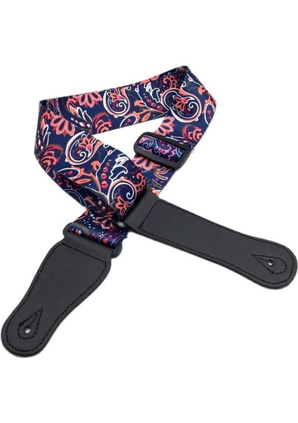 S114D Stili Akustik Elektro Gitar Bas Için Ayarlanabilir Naylon Genişletme Kalınlaştırma Baskılı Gitar Askısı Eşsiz Desen Halka Özel Çok Renkli (Yurt Dışından) indirimleri