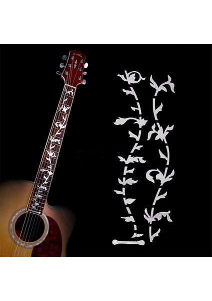 No.-4 Tarzı Elektro Akustik Gitar Bas Için Yeni Çapraz Inlay Çıkartmalar Sticker Ultra Ince Sticker Gitar Aksesuarları Elektro Gitar Parçaları (Yurt Dışından) indirimleri