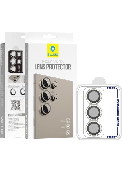 Samsung S22 Ultra Gümüş / Silver Kamera Lens Koruyucu