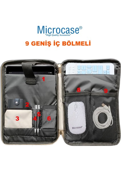 Xiaomi Redmi Poco Pad 12.1 Inch Tabletler Için Omuz Askılı El Tutacaklı Universal Sleeve Taşıma Çantası AL4346 Pembe Mavi Krem