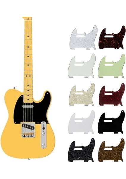 Vintage Beyaz Tarzı Tl-Scratch Plakası Usamexico Tele-Telecaster Gitar Çok Renkli Elektro Gitar Pickguard Scratch Plate Parçaları 24BD (Yurt Dışından) indirimleri