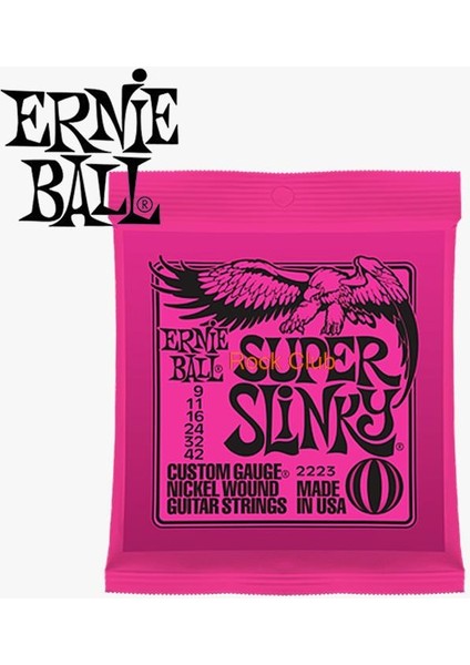 Elektrikli 2225 08-38 Tarzı Ernie Ball Süper Ince Elektro Gitar Teli Nikel Kaplama 6 Teller Elektro Gitar Aksesuarları Için (Yurt Dışından)