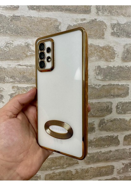Samsung Galaxy A52/A52S Logo Detaylı Kenarları Renkli Kamera Korumalı Luxury Megavip Kılıf indirimleri