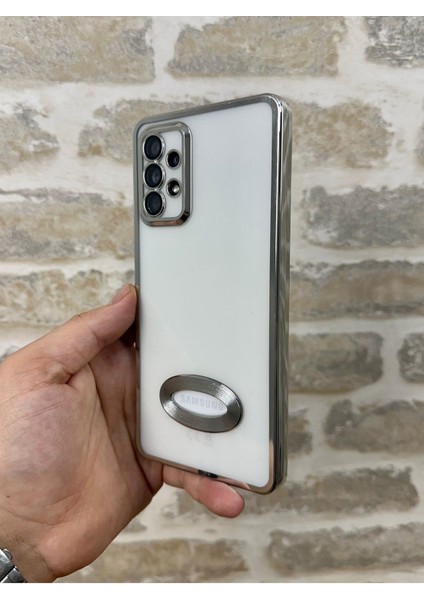 Samsung Galaxy A52/A52S Logo Detaylı Kenarları Renkli Kamera Korumalı Luxury Megavip Kılıf fırsatları