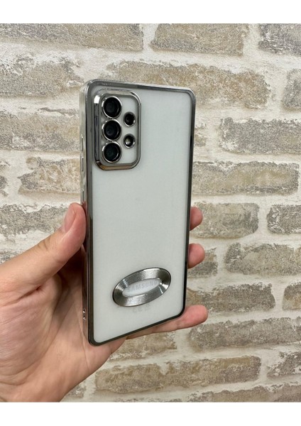 Samsung Galaxy A52/A52S Logo Detaylı Kenarları Renkli Kamera Korumalı Luxury Megavip Kılıf indirimleri