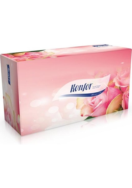 Kutu Mendil Çekmeli Masa Üstü 200 Yaprak 20 x 19.5cm 2 Katlı %100 Selüloz 3 Adet