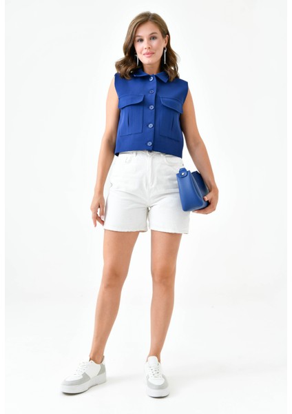 Lacivert Cepli Tam Kalıp Yelek fiyatları