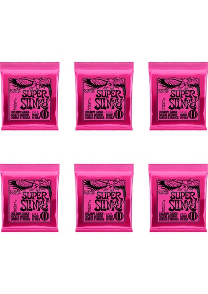 2215 (10-52) Tarzı Ernie Ball Slinky Nikel Sarımlı Elektro Gitar Teli Seti Gerçek Ağır Metal Rock Çal Gitar Aksesuarları Için 6 Adet (Yurt Dışından) fırsatları