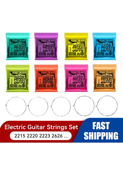 2223 9-42 Tarzı Ernie Ball Kobalt Slinky Elektro Gitar Telleri Nikel Sarılı 6 Teller Elektro Gitar Aksesuarları Için (Yurt Dışından) modelleri