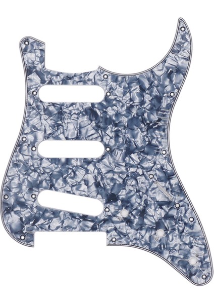 Gri Inci Tarzı Strat Gitar Için Gitar Pickguard Scratch Plate Parçaları Yedek Parça 11 Delikli Değiştirme Parçaları (Yurt Dışından)