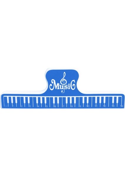 Mavi Stil Piyano Gitar Keman Viyola Viyolonsel Performans Egzersiz Için 15CM Abs Müzik Klip Kitap Tutucu Müzikli Klips - 4 Renk (Yurt Dışından)