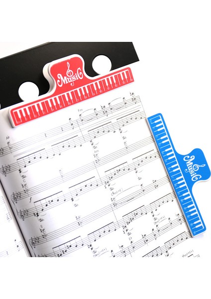 Mavi Stil Piyano Gitar Keman Viyola Viyolonsel Performans Egzersiz Için 15CM Abs Müzik Klip Kitap Tutucu Müzikli Klips - 4 Renk (Yurt Dışından) modelleri
