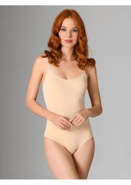 3'lü Paket Kadın Ip Askılı Pamuklu Likralı Çıtçıtlı Body