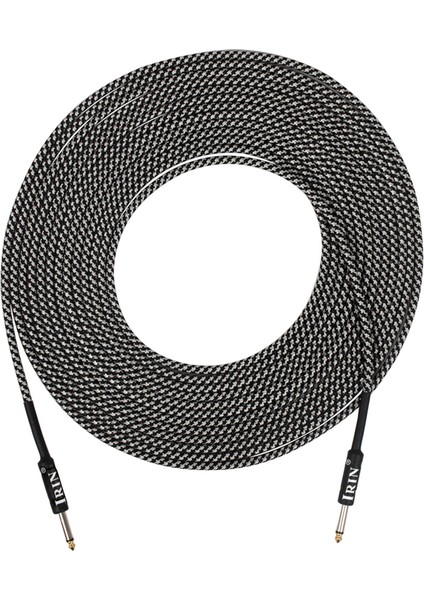 10M Beyaz Tarzı Irın Ses Kablosu Fiş Gürültüsüz Ses Tel Müzik Aleti Aksesuarları Parçaları Elektro Gitar Bas Için (Yurt Dışından)