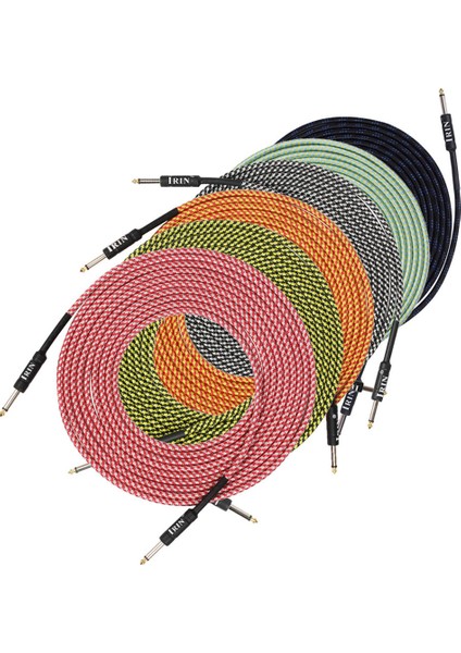 10M Beyaz Tarzı Irın Ses Kablosu Fiş Gürültüsüz Ses Tel Müzik Aleti Aksesuarları Parçaları Elektro Gitar Bas Için (Yurt Dışından) fırsatları