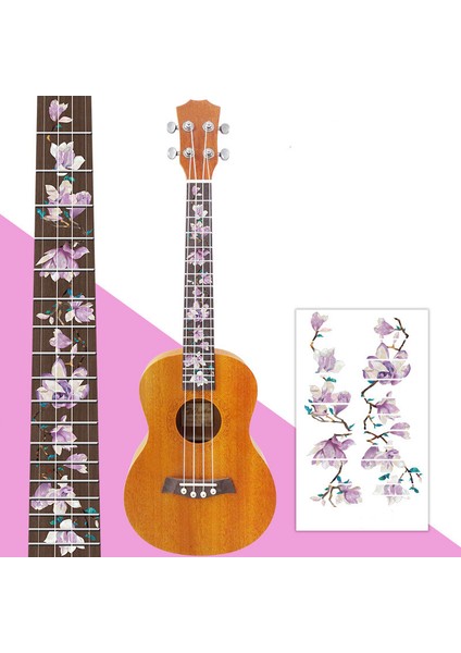 26 Inç Ukulele A Tarzı Yenilikçi Çapraz Işlemeli Dekal Gitar Perdesi Çıkartmaları Elektro Akustik Gitar Bas Parmaktahta Sticker Ukulele Dekoratif Çıkartmalar (Yurt Dışından) fırsatları