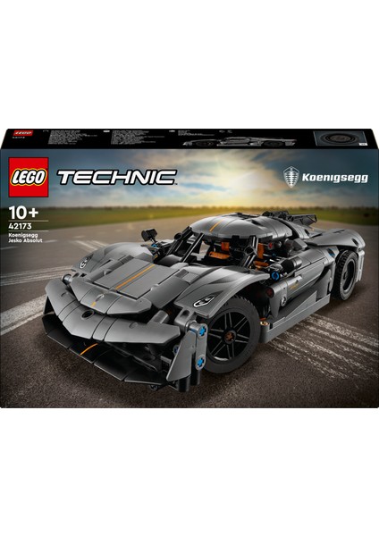 LEGO® Technic Koenigsegg Jesko Absolut Gri Hiper Araba 42173 - Çocuklar Için Oyuncak Yapım Seti (801 Parça)