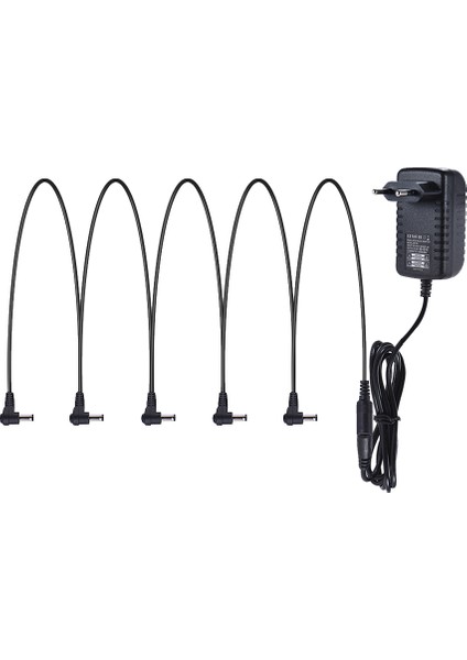 5 Yol Tarzı Dc 9V 1A Gitar Pedal Güç Kaynağı Adaptörü Ucu Negatif 5 Yollu Daisy Zincir Güç Kabloları ile Etki Pedalı Kullanımı Için Ab Takı (Yurt Dışından) fırsatları