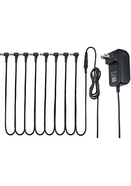 5 Yol Tarzı Dc 9V 1A Gitar Pedal Güç Kaynağı Adaptörü Ucu Negatif 5 Yollu Daisy Zincir Güç Kabloları ile Etki Pedalı Kullanımı Için Ab Takı (Yurt Dışından) indirimleri