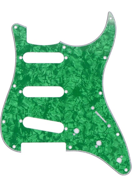 Yeşil Inci Tarzı Strat Gitar Için Gitar Pickguard Scratch Plate Parçaları Yedek Parça 11 Delikli Değiştirme Parçaları (Yurt Dışından)