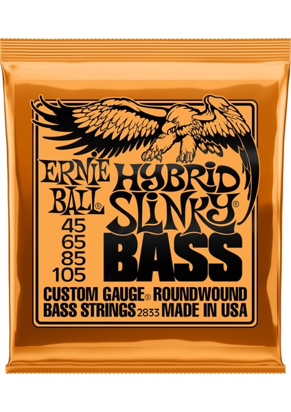 4 Telli 2833 45-105 Stili Ernie Ball Regular Slinky 5 Sarı Bas Gitar Teli Nikel Kaplama Paslanmaz Telller Müzik Aletleri (Yurt Dışından)